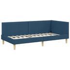 Kampinė lovos konstrukcija su galvūgalio Mėlyna 90 cm x 200 cm