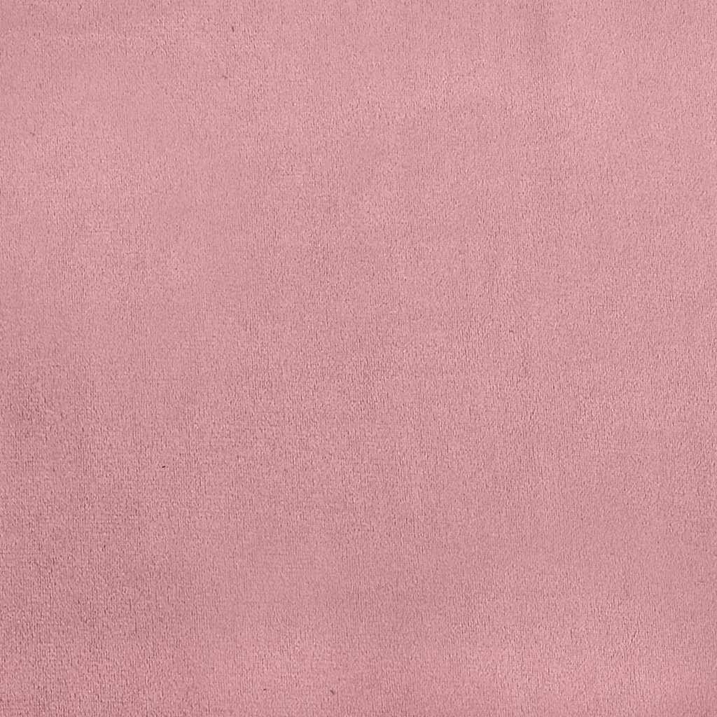 Kampinė lovos konstrukcija Rožinė 80 cm x 200 cm Aksomas