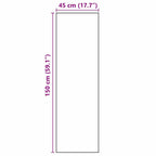 Virtuvės kilimas Juoda 150 x 45 cm Aksomas