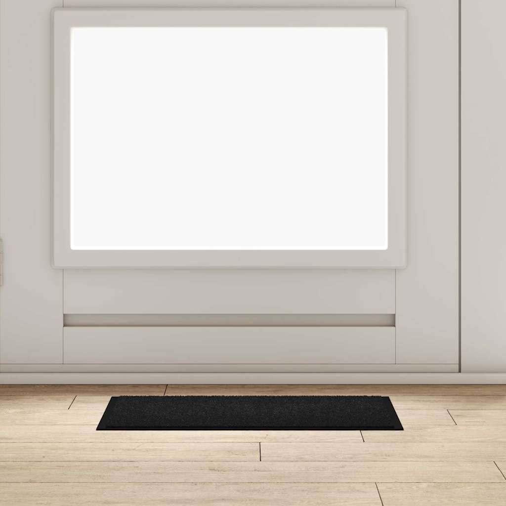 Durų kilimėlis Juoda 60 x 40 x 1.2 cm Teddy Audinys
