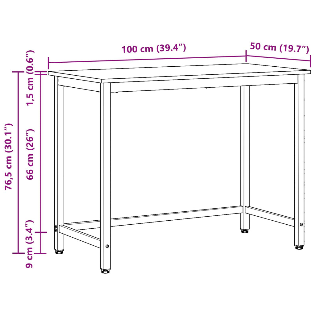 Rašomasis stalas 100 x 50 x 76,5 cm