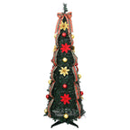 Dirbtinė Kalėdų eglutė su 100 LED s stovu Žalia 150 cm PVC