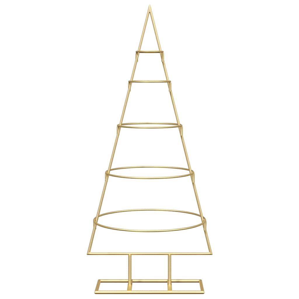 Metalinis Kalėdų medis s stovu Auksinė 90 cm