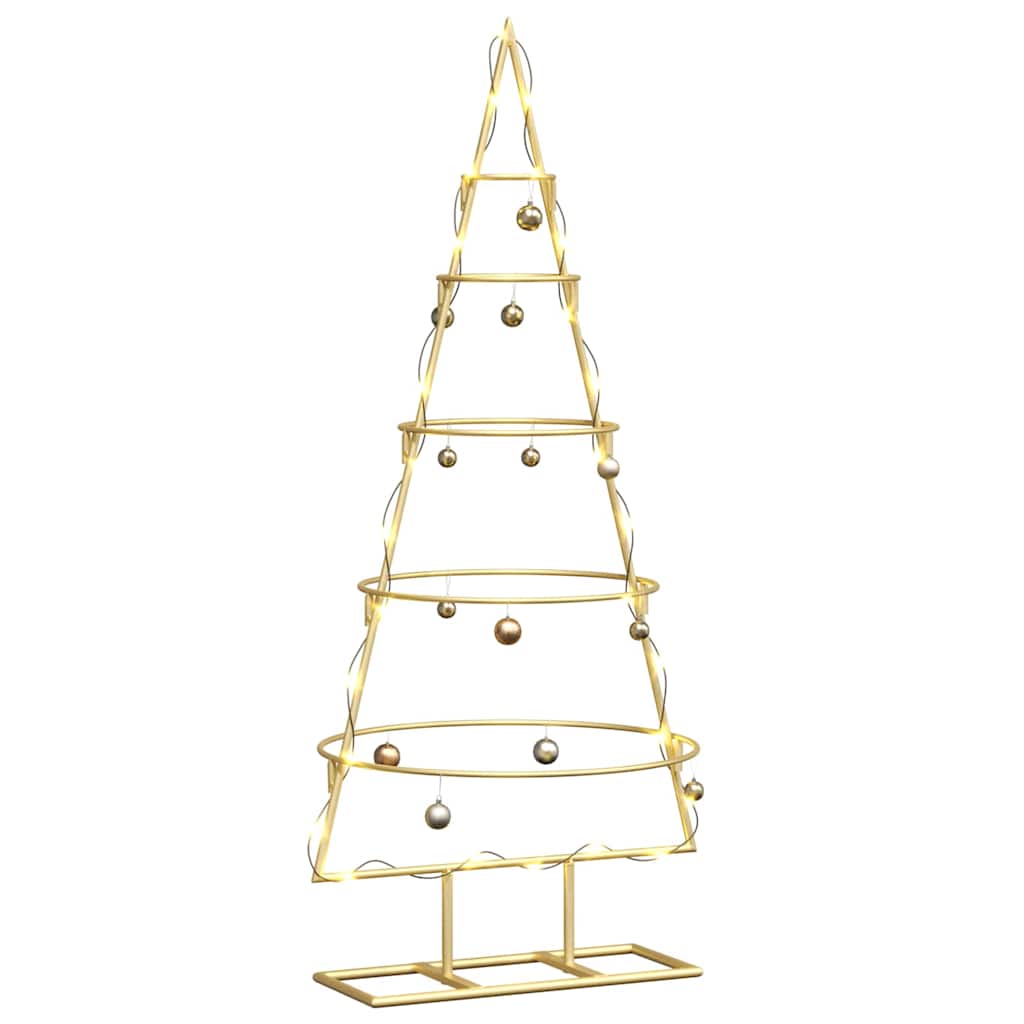 Metalinis Kalėdų medis s stovu Auksinė 90 cm