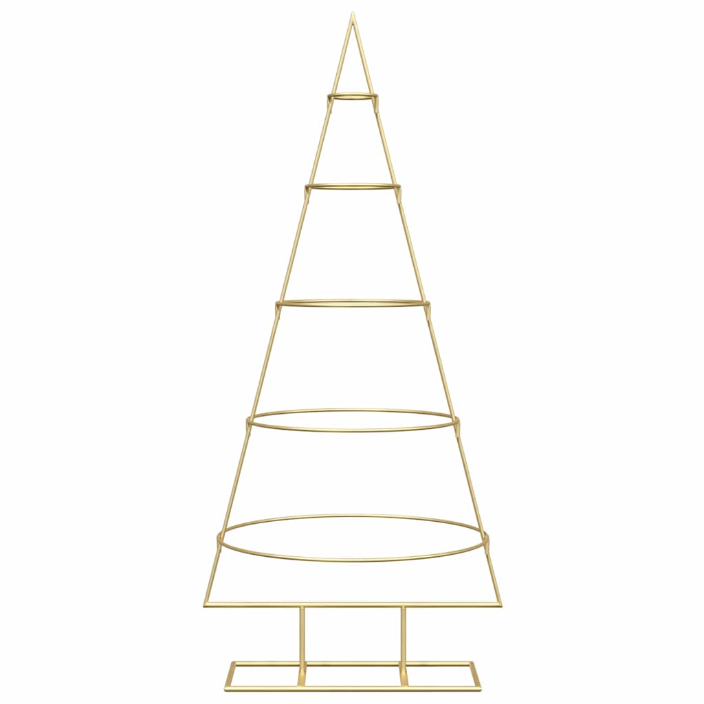 Metalinis Kalėdų medis s stovu Auksinė 125 cm