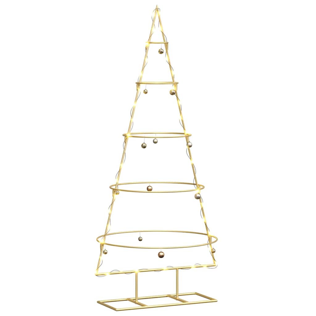 Metalinis Kalėdų medis s stovu Auksinė 125 cm