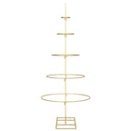 Metalinis Kalėdų medis s stovu Auksinė 125 cm