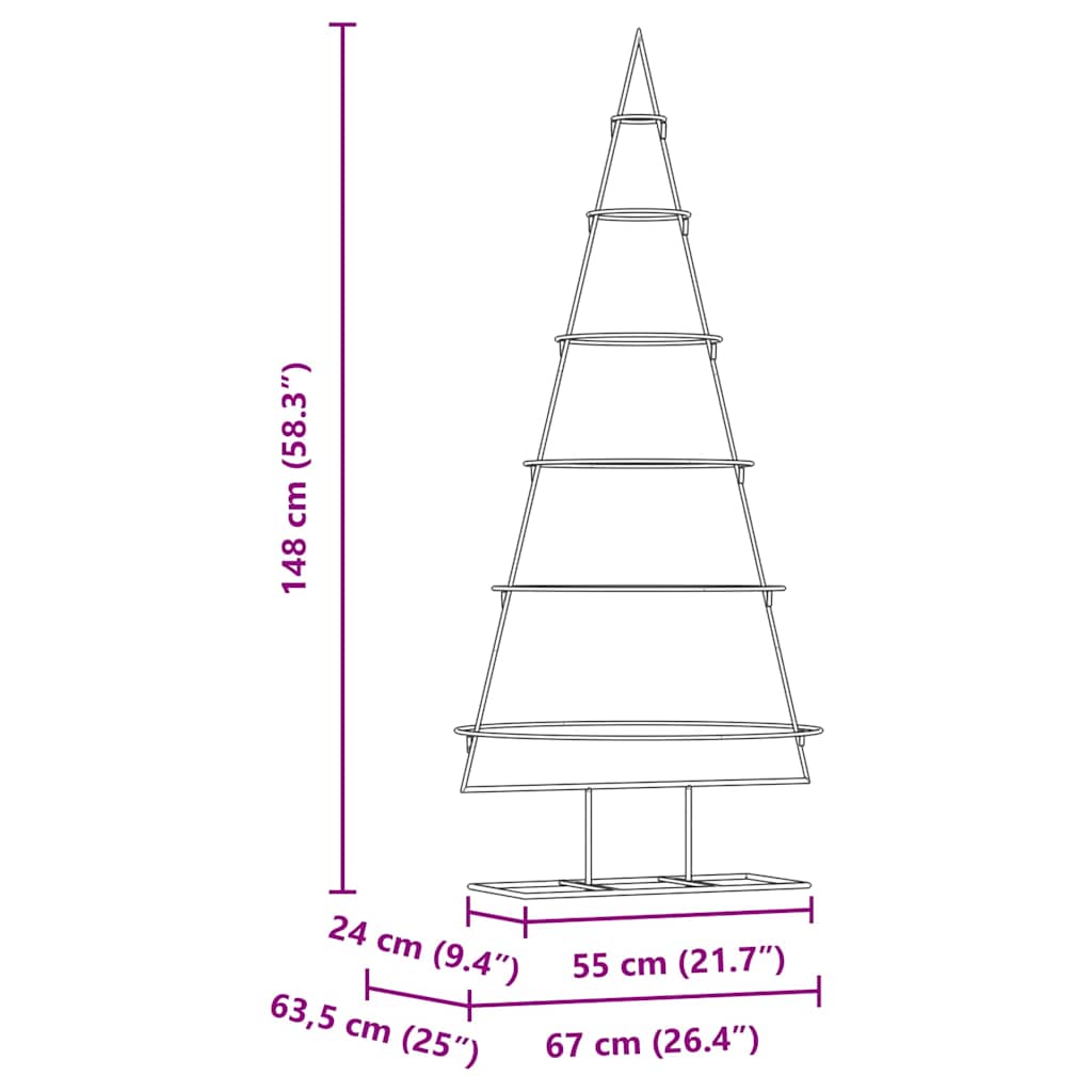 Metalinis Kalėdų medis s stovu Auksinė 150 cm