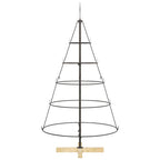 Kalėdų Kūgio Medis s stovu Juoda 125 cm Plienas