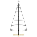 Kalėdų Kūgio Medis s stovu Juoda 150 cm Plienas