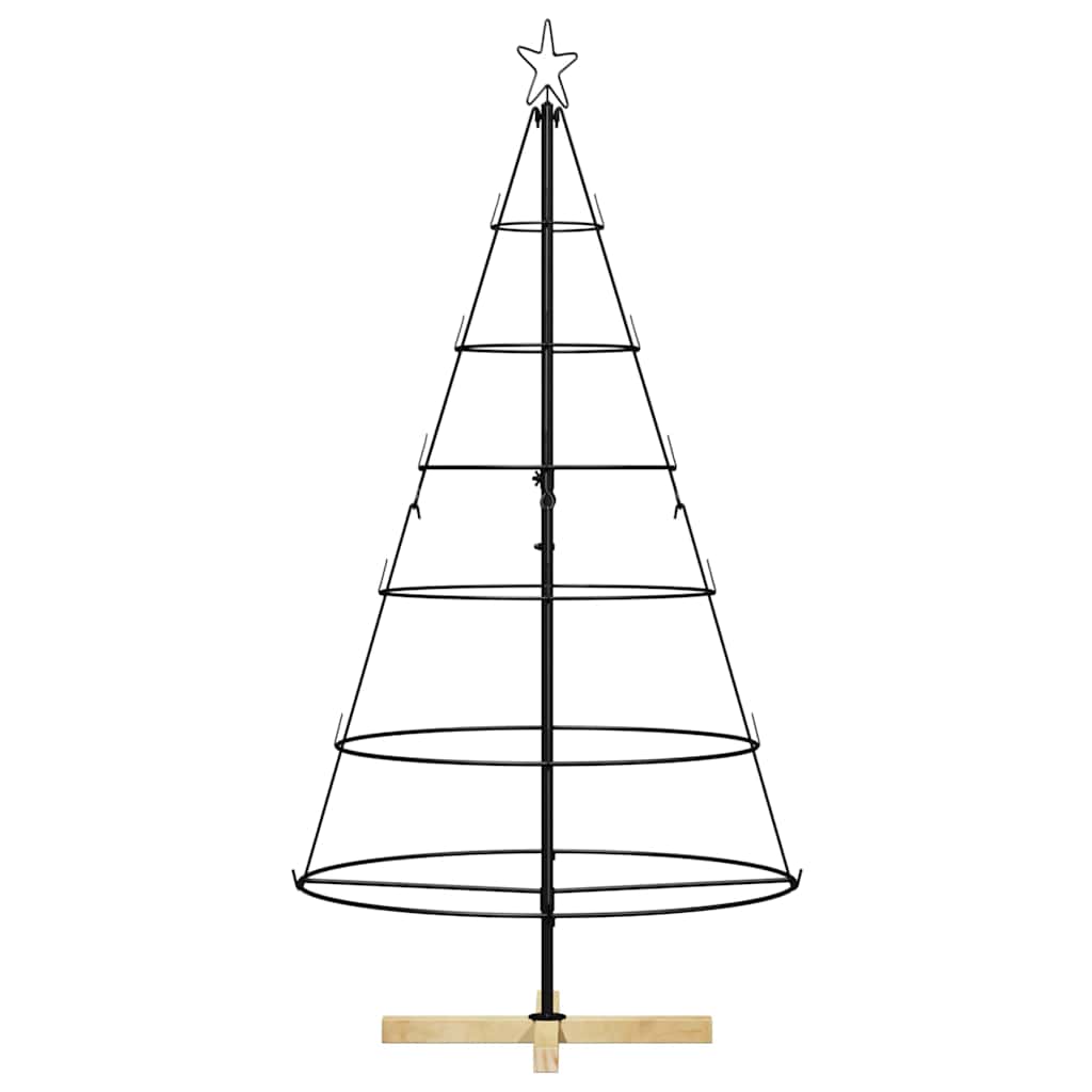 Kalėdų Kūgio Medis s stovu Juoda 150 cm Plienas