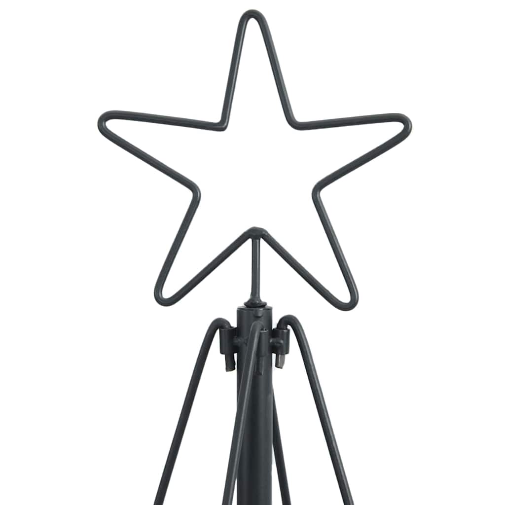 Kalėdų Kūgio Medis s stovu Juoda 180 cm Plienas