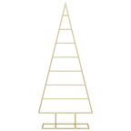 Metalinis Kalėdų medis s stovu Auksinė 125 cm