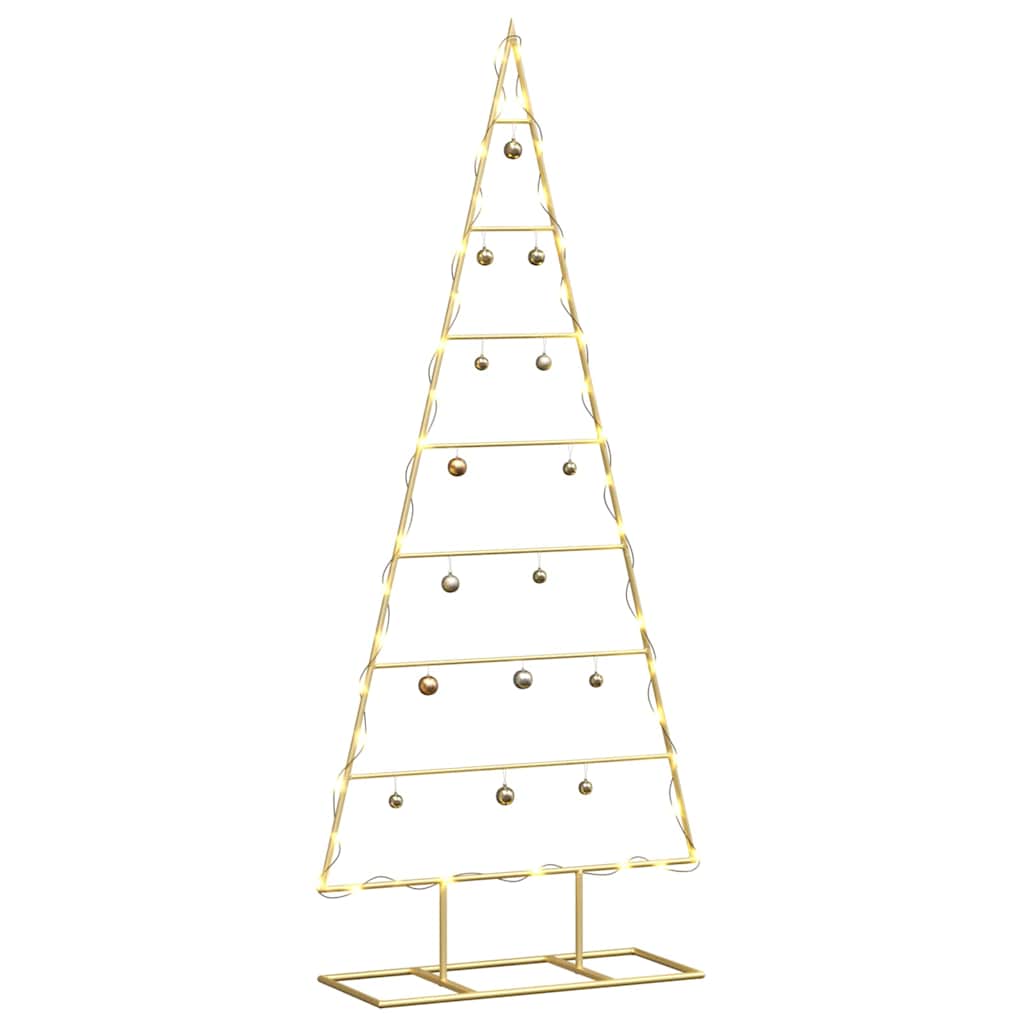 Metalinis Kalėdų medis s stovu Auksinė 125 cm