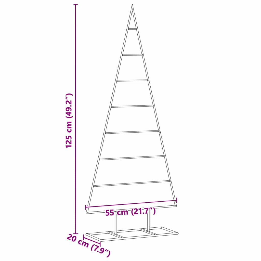 Metalinis Kalėdų medis s stovu Auksinė 125 cm