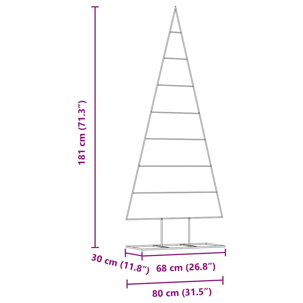 Metalinis Kalėdų medis s stovu Auksinė 180 cm