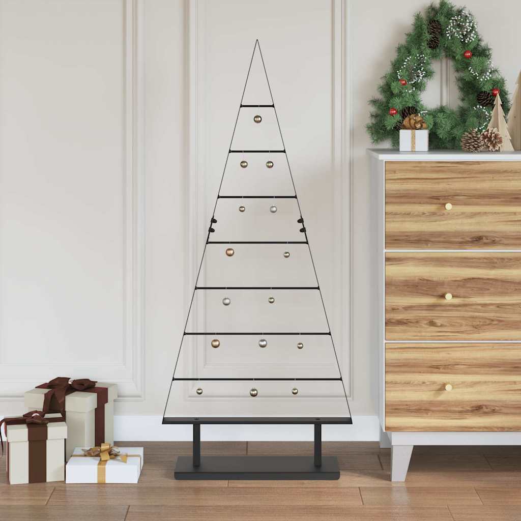 Metalinis Kalėdų medis s stovu Juoda 125 cm Plienas