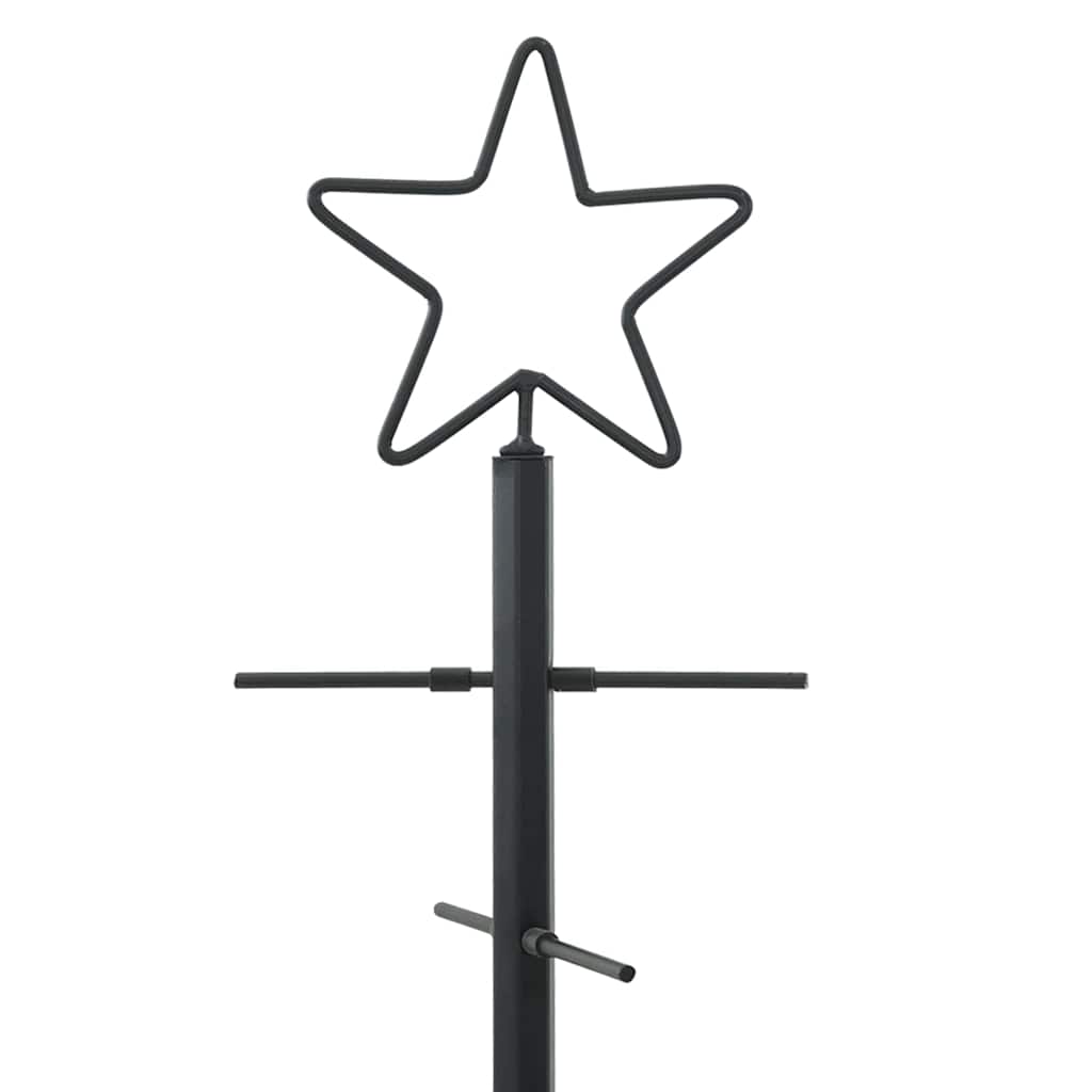 Metalinis Kalėdų medis s stovu Juoda 90 cm