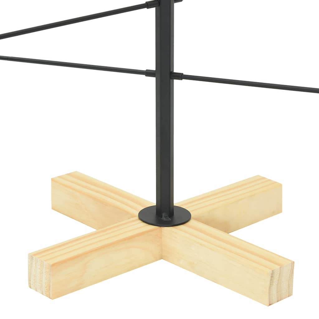 Metalinis Kalėdų medis s stovu Juoda 90 cm