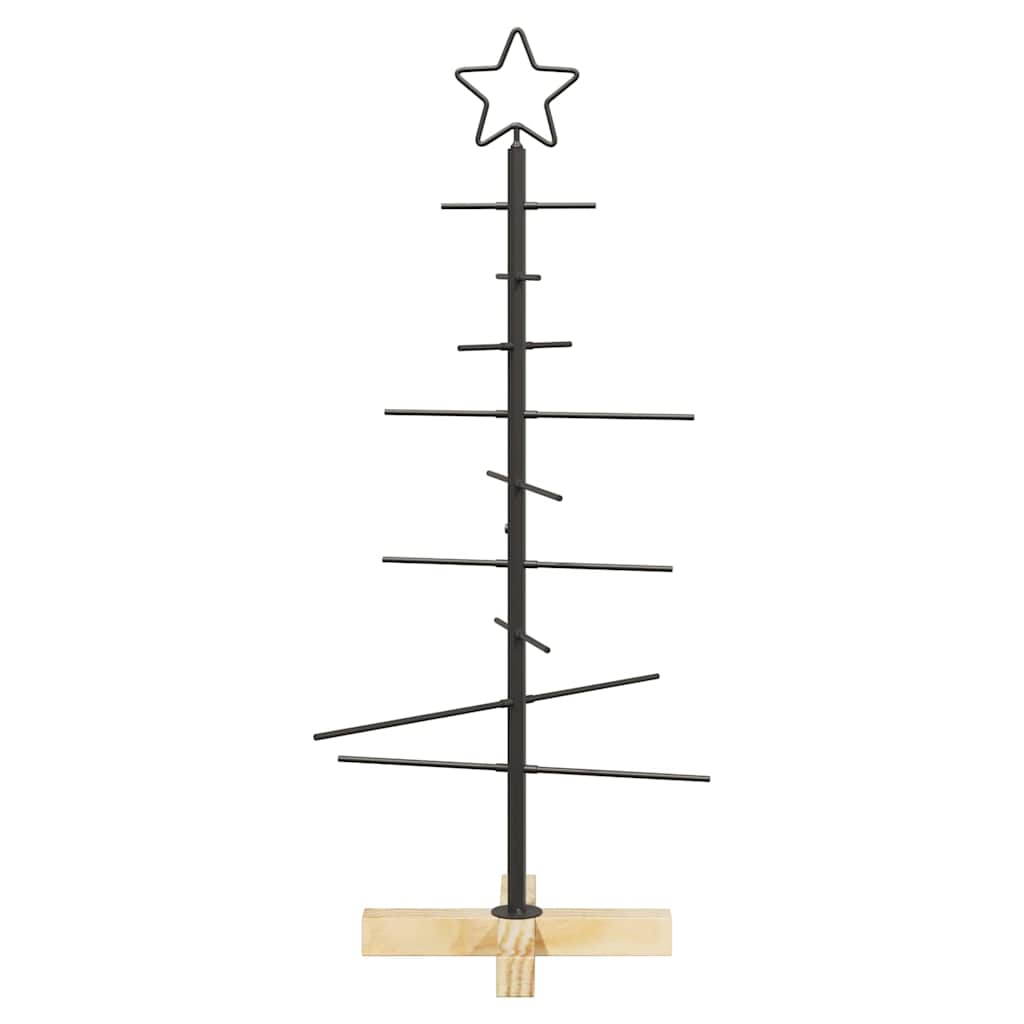 Metalinis Kalėdų medis s stovu Juoda 90 cm