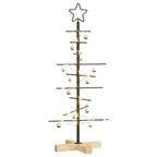 Metalinis Kalėdų medis s stovu Juoda 90 cm