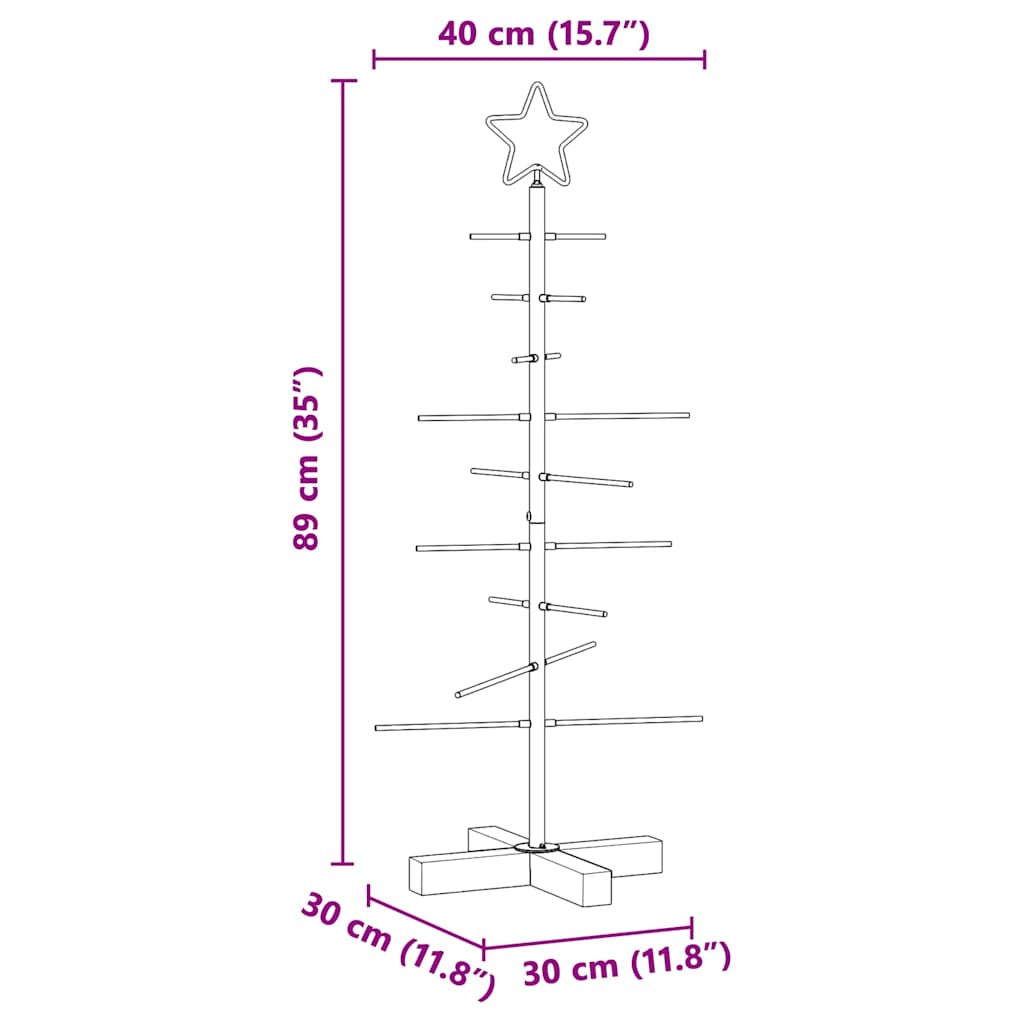 Metalinis Kalėdų medis s stovu Juoda 90 cm