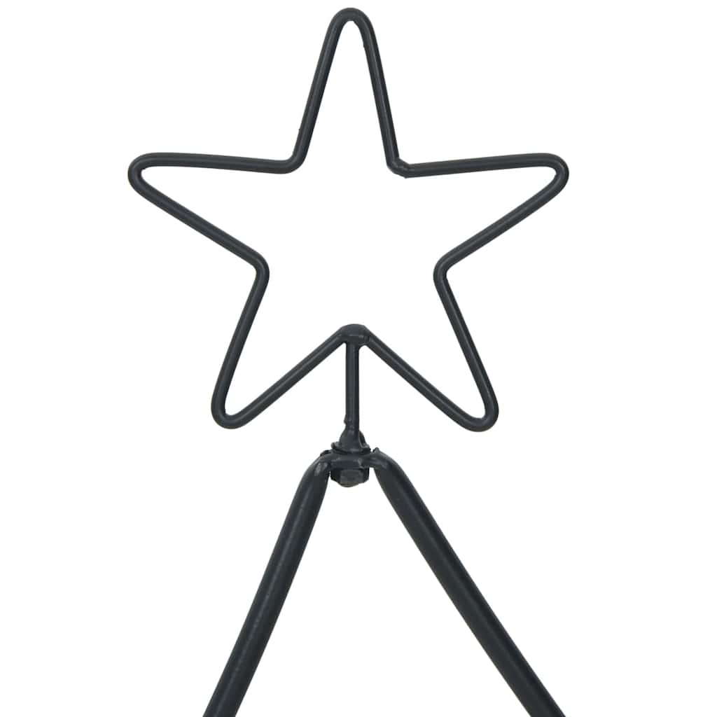 Metalinis Kalėdų medis s stovu Juoda 125 cm Plienas