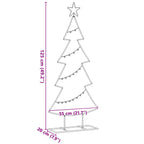 Metalinis Kalėdų medis s stovu Juoda 125 cm Plienas