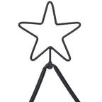 Metalinis Kalėdų medis s stovu Juoda 150 cm Plienas