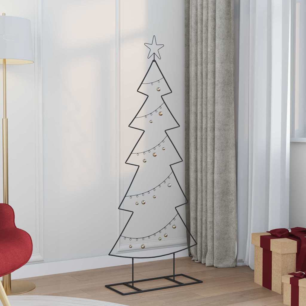 Metalinis Kalėdų medis s stovu Juoda 150 cm Plienas