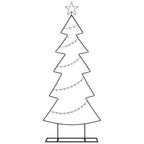Metalinis Kalėdų medis s stovu Juoda 150 cm Plienas