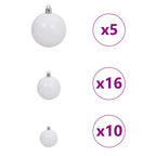 Dirbtinė Kalėdų eglutė Žalia 210 cm PVC, plastikas ir plienas