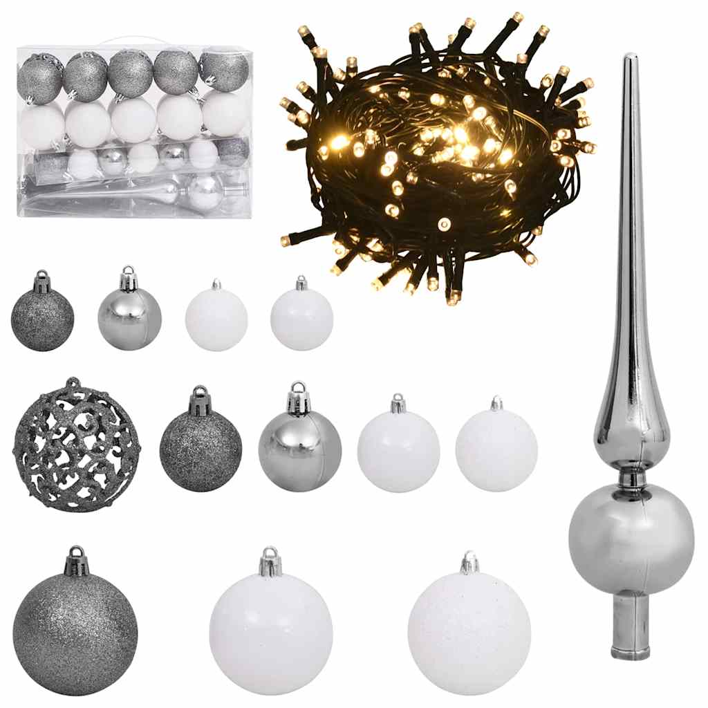 vidaXL Dirbtinė Kalėdų eglutė Žalia 120 cm PVC, plastikas ir plienas