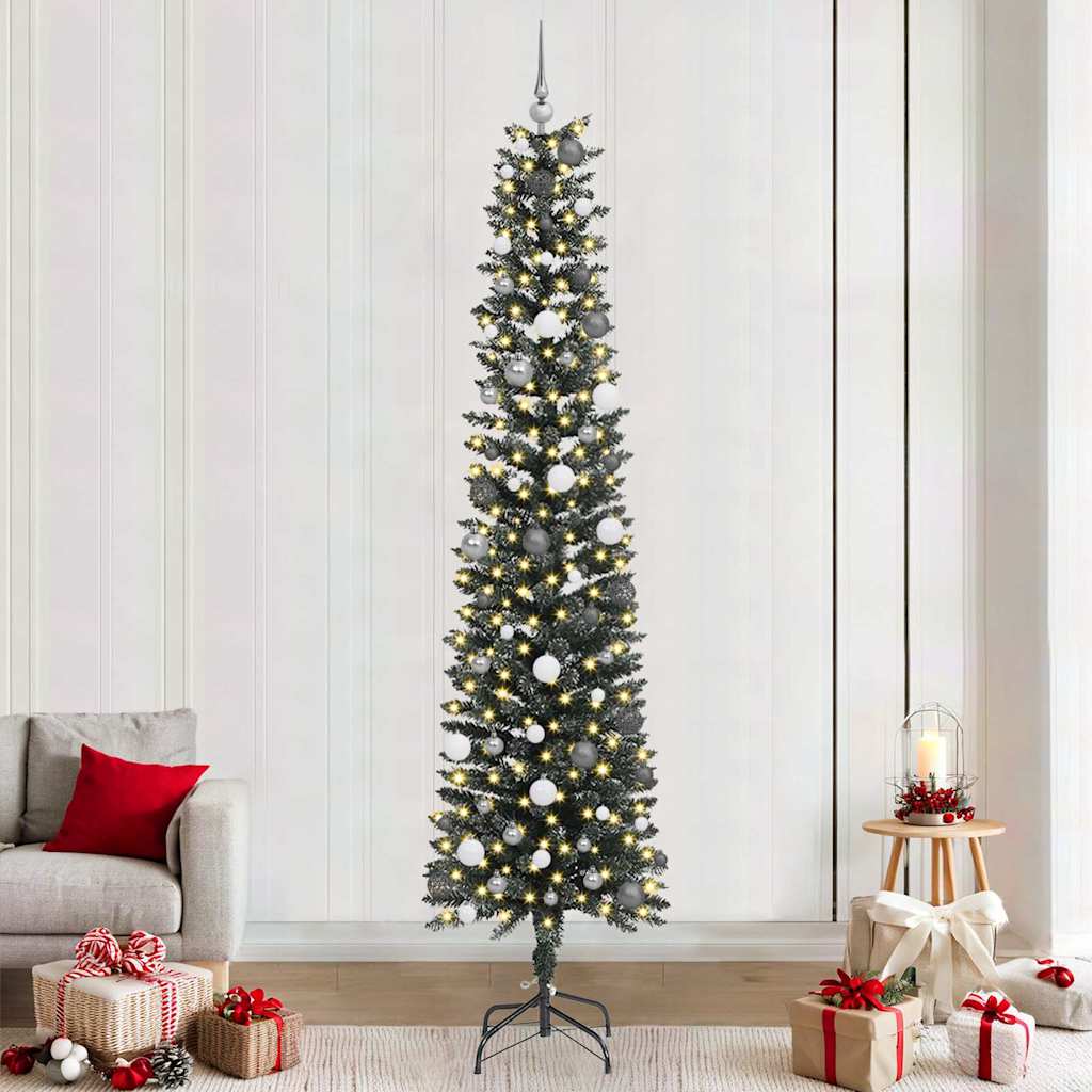 Dirbtinė Kalėdų eglutė Žalia 240 cm PVC, plastikas ir plienas