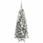 Dirbtinė Kalėdų eglutė su 150 LED s stovu Balta 120 cm