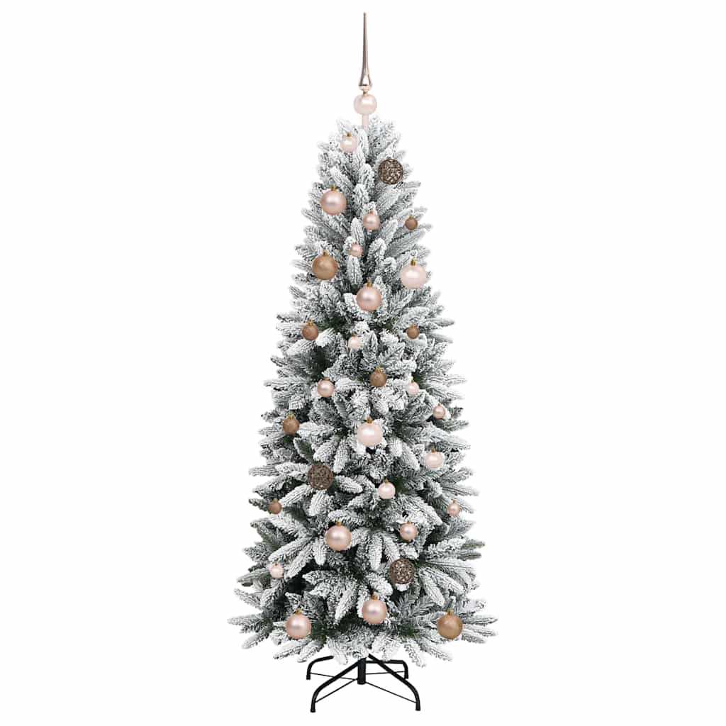 Dirbtinė Kalėdų eglutė su 150 LED s stovu Balta 150 cm