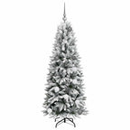 Dirbtinė Kalėdų eglutė su 150 LED s stovu Balta 150 cm