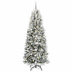 Dirbtinė Kalėdų eglutė su 300 LED s stovu Balta 210 cm