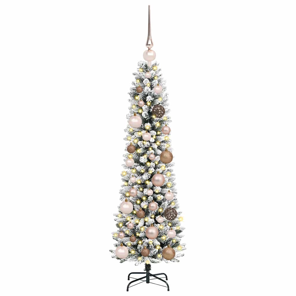 Dirbtinė Kalėdų eglutė Balta 120 cm PVC ir Metalas ir Plastikas