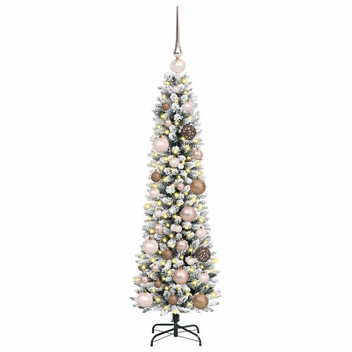 Dirbtinė Kalėdų eglutė Balta 120 cm PVC ir Metalas ir Plastikas
