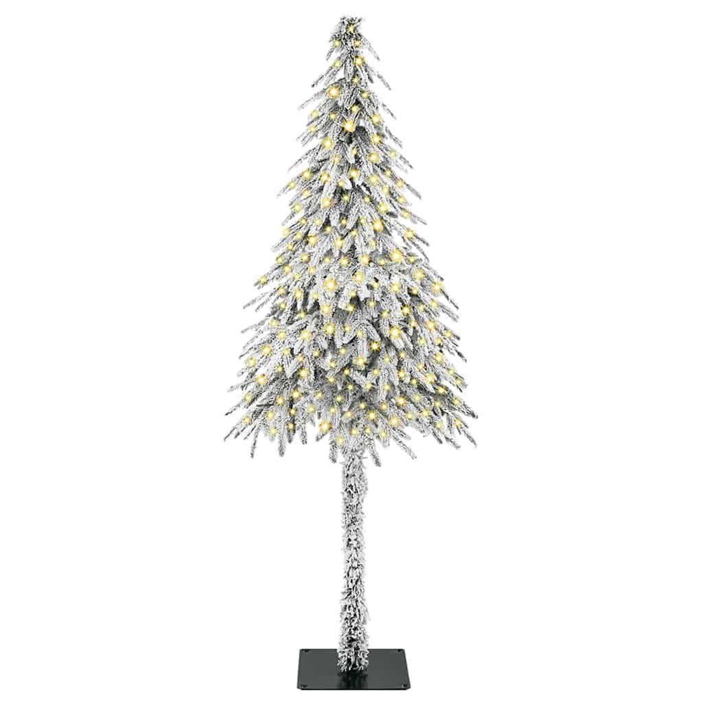 Kalėdų eglutė su 300 LED s stovu Balta 180 cm PE ir Plienas