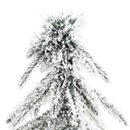 Kalėdų eglutė su 300 LED s stovu Balta 210 cm PE ir Plienas