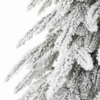 Kalėdų eglutė su 300 LED s stovu Balta 210 cm PE ir Plienas