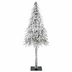 Kalėdų eglutė su 300 LED s stovu Balta 210 cm PE ir Plienas