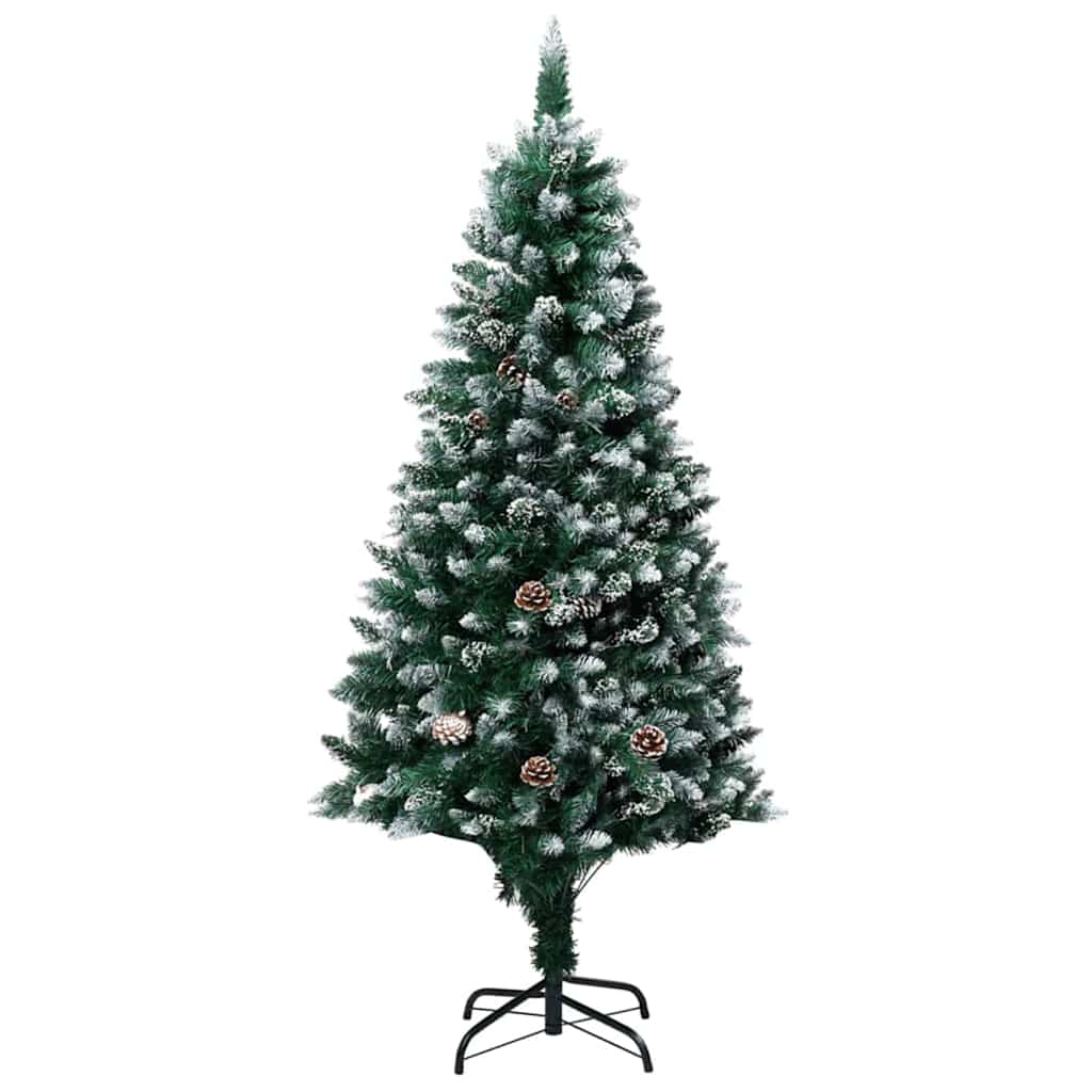 Dirbtinė Kalėdų eglutė Žalia 180 cm PVC ir Plienas ir Plastikas