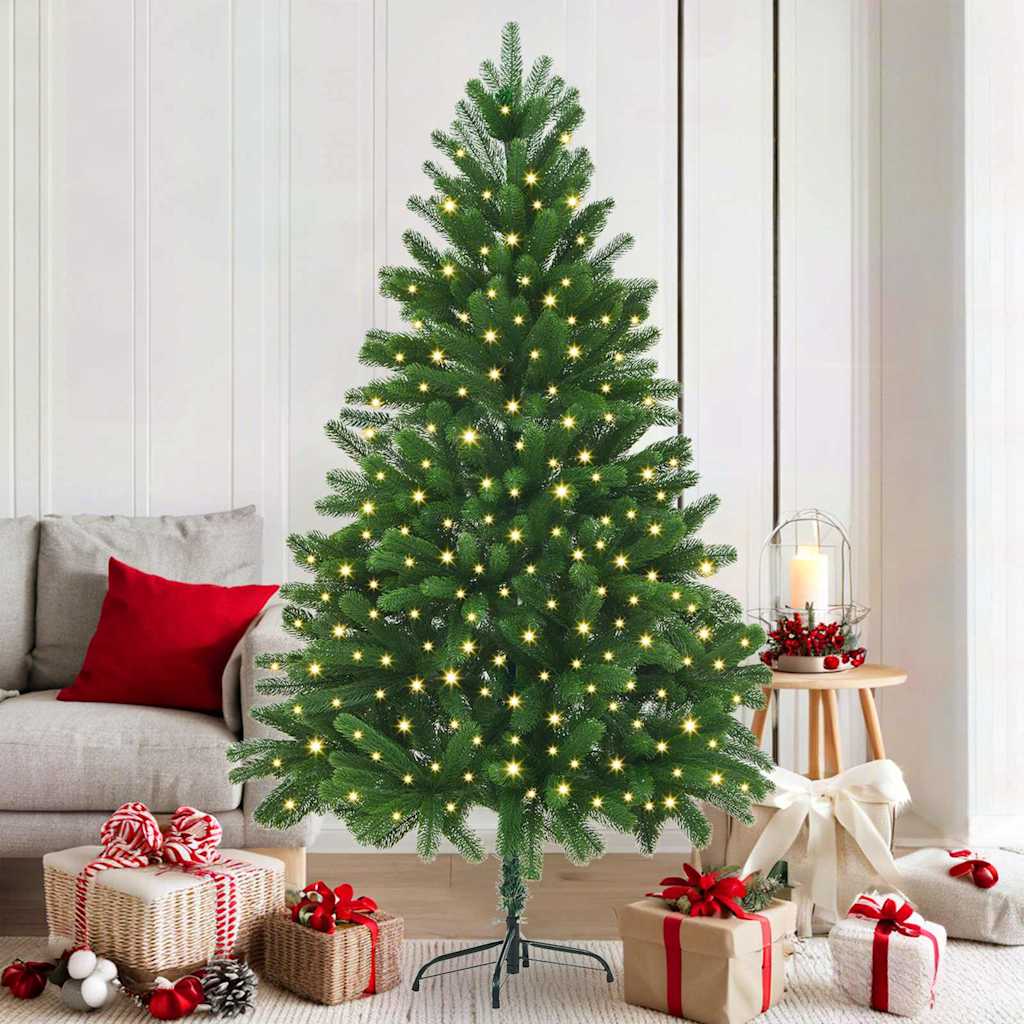 Kalėdų eglutė su 300 LED s stovu Žalia 180 cm PE
