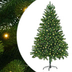 Kalėdų eglutė su 300 LED s stovu Žalia 180 cm PE