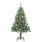 Kalėdų eglutė su 300 LED s stovu Žalia 180 cm PVC
