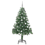 Kalėdų eglutė su 300 LED s stovu Žalia 180 cm PVC