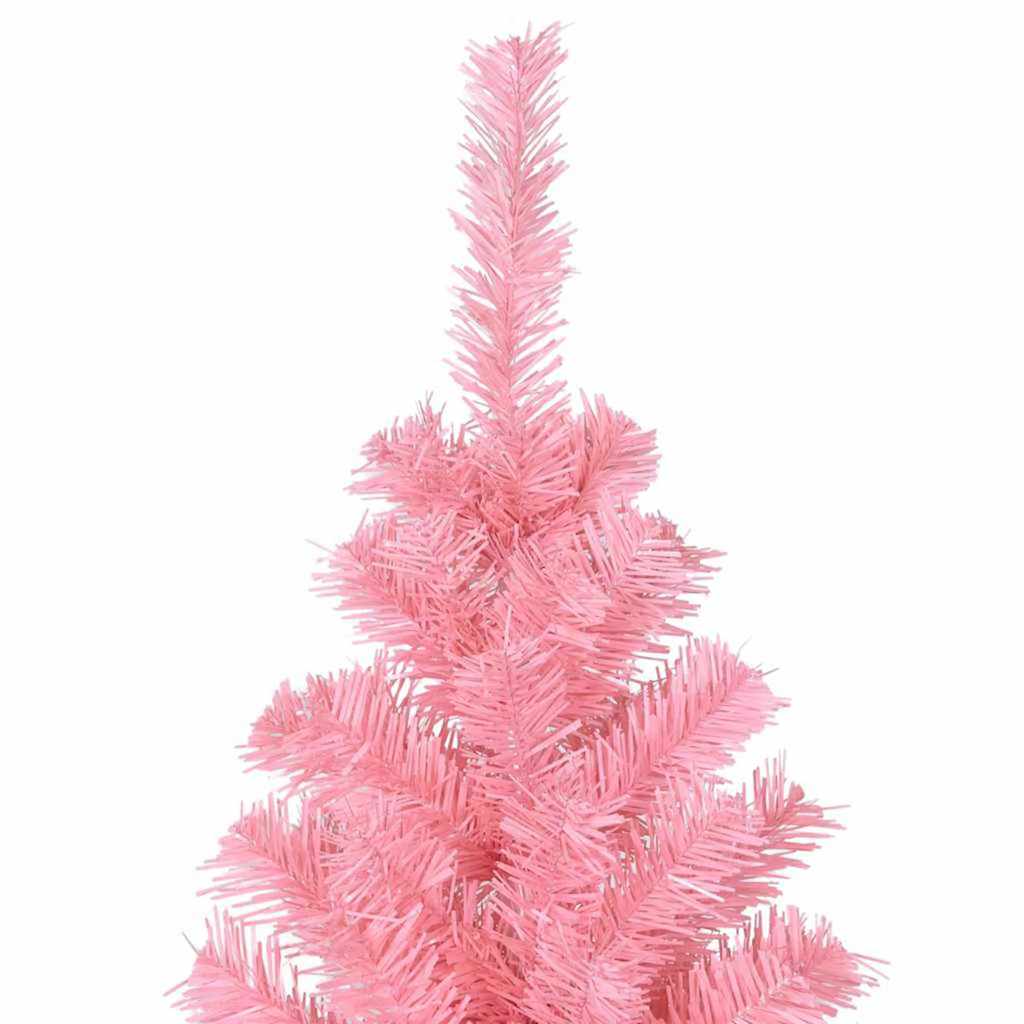 Kalėdų eglutė su 300 LED s stovu Rožinė 180 cm PVC